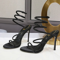 Eilyken Summer Street Style CRYSTAL Ankle Strap Women Sandals