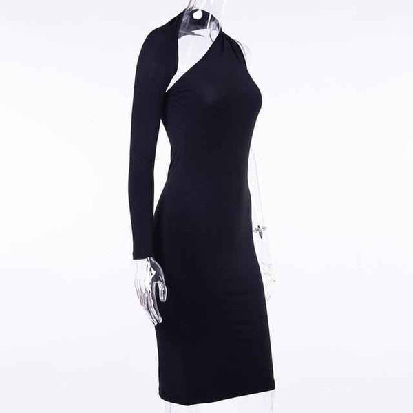 Elegant Curved off the Shoulder Dress