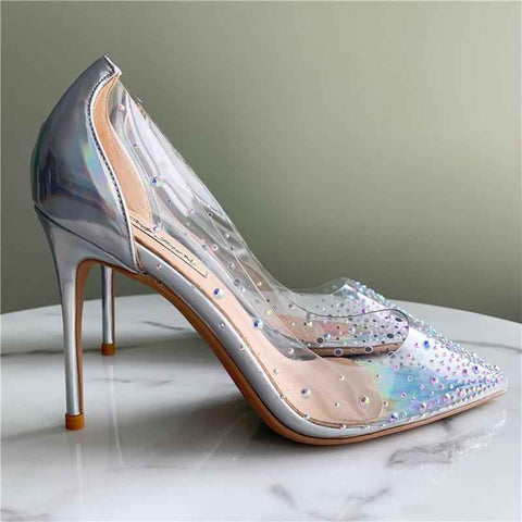Rhinestone Stiletto Heel shoes