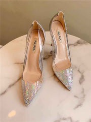 Rhinestone Stiletto Heel shoes