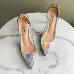 Rhinestone Stiletto Heel shoes