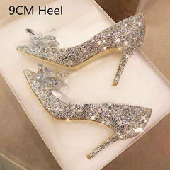 Cinderella Rhinestone High Heels Shoes