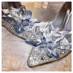 Cinderella Rhinestone High Heels Shoes