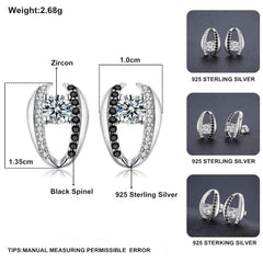 Oval Zirconia Stud Earrings