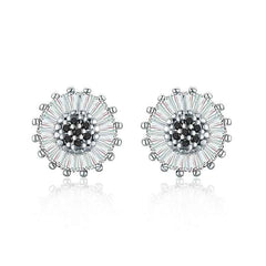 Black Spinel Stud Earrings