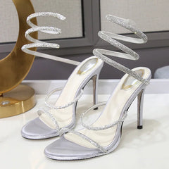 Eilyken Summer Street Style CRYSTAL Ankle Strap Women Sandals