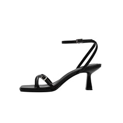 2025 designer women's new fashion letter high heels black super high heels