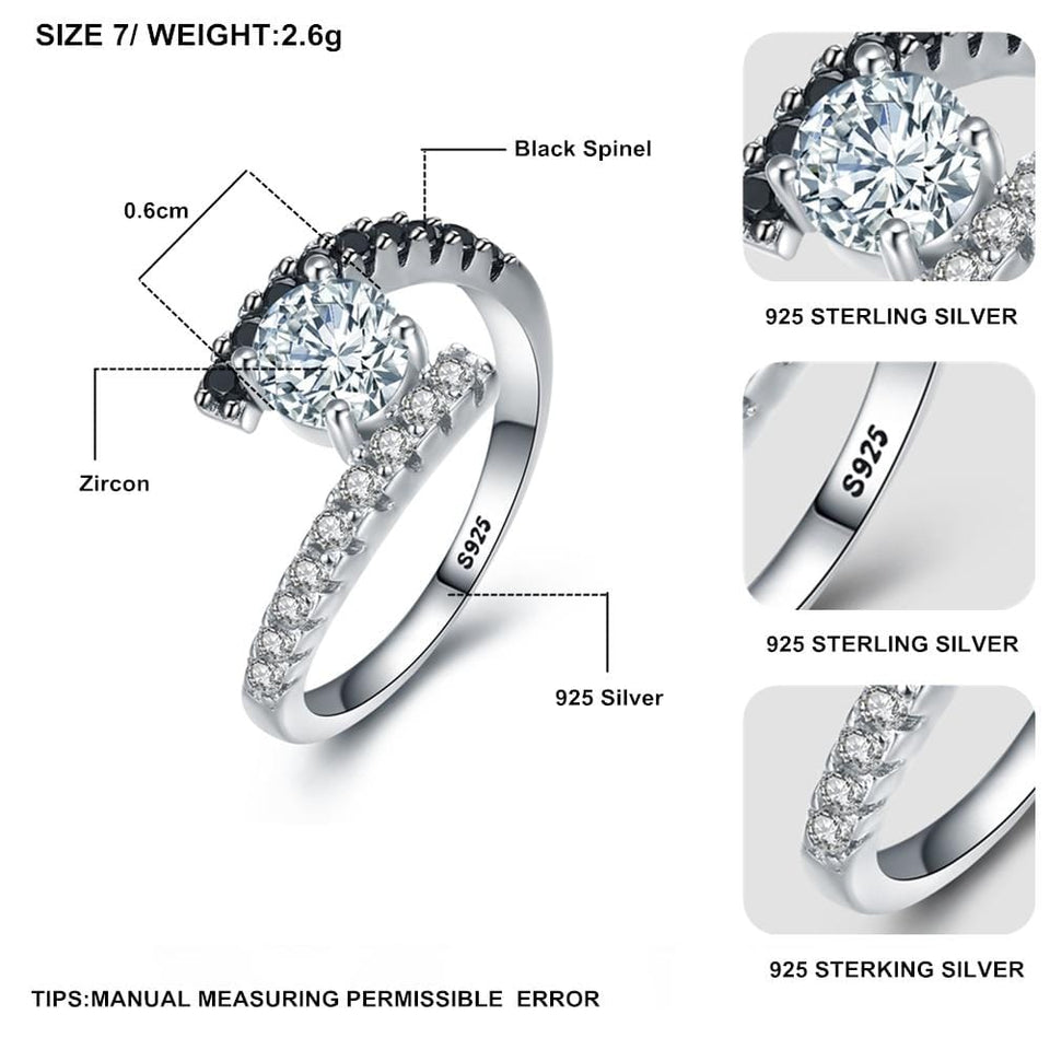 Black Spinel Bijoux Ring