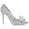 Silver Rhinestone Platform Crystal High Heel Shoes
