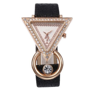 Triangular Rhinestone Bracelet Watch
