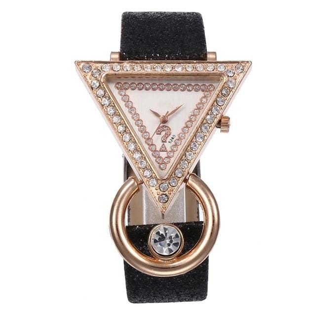 Triangular Rhinestone Bracelet Watch