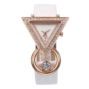 Triangular Rhinestone Bracelet Watch