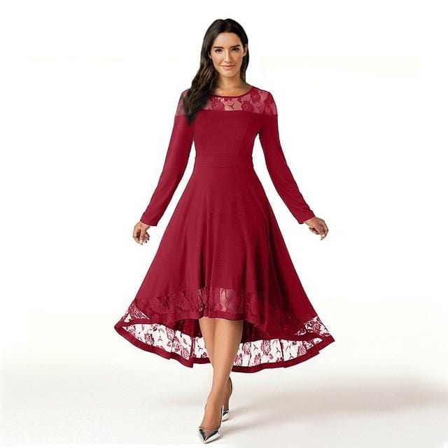 Casual Long Sleeve Flannel Dress