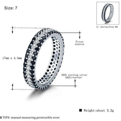 Classic Sterling Black Silver Ring