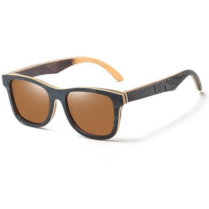 Designer wooden Frame Polarized Sunglases