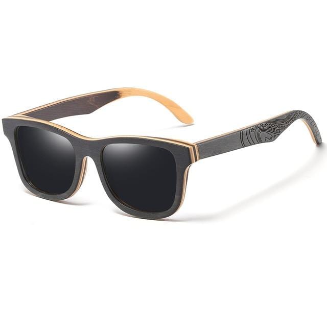 Designer wooden Frame Polarized Sunglases
