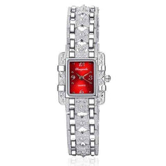 Silver Stainless Steel Crystal Watch