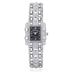 Silver Stainless Steel Crystal Watch