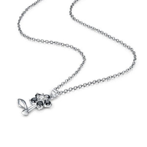 Flower Sterling Silver Necklace