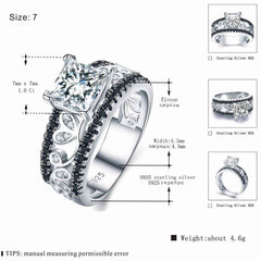 Sterling Silver Trendy Engagement Ring