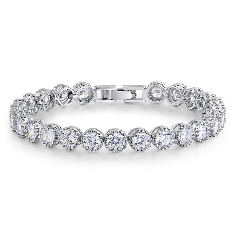 Round Cut Classic Tennis Bracelet