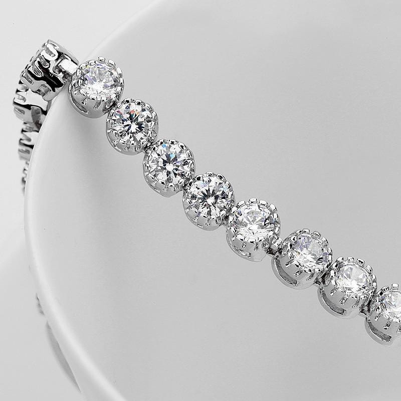 Round Cut Classic Tennis Bracelet