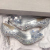 Rhinestone High Heels Cinderella Wedding Shoes