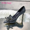 Rhinestone High Heels Cinderella Wedding Shoes
