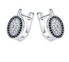 Trendy Zirconia Loop Earrings