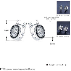 Trendy Zirconia Loop Earrings
