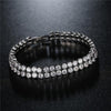 Double Row silver bracelet