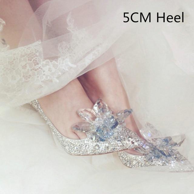 Cinderella Rhinestone High Heels Shoes