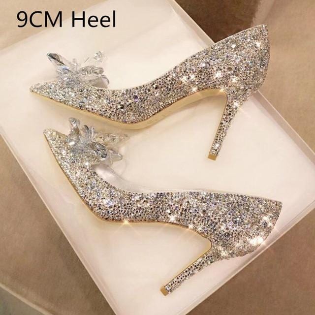 Cinderella Rhinestone High Heels Shoes