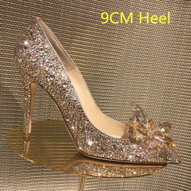 Cinderella Rhinestone High Heels Shoes