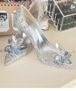 Cinderella Rhinestone High Heels Shoes