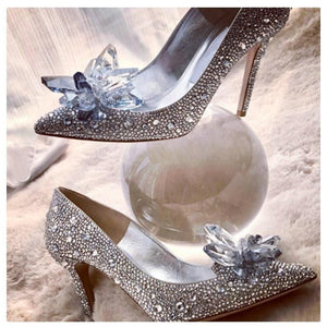 Cinderella Rhinestone High Heels Shoes