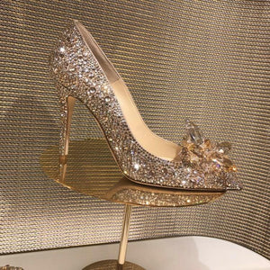 Cinderella Rhinestone High Heels Shoes