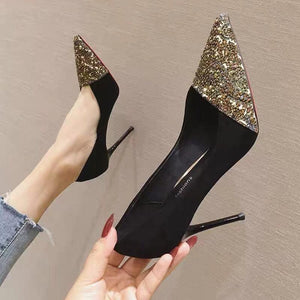 Rhinestone  High Heel Designed Shoes