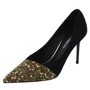 Rhinestone  High Heel Designed Shoes