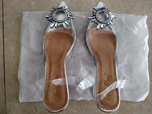 PVC Transparent Sun Decoration Wild Fairy Shoes