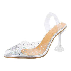High Heels Transparent Cinderella Shoes