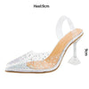 High Heels Transparent Cinderella Shoes