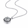 Sterling Silver Flower Pendant Necklace