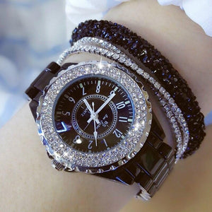 Ceramic Luxury Brand Rhinestone Watch