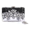 Cross Body B&W Diamond Clutch