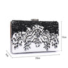 Cross Body B&W Diamond Clutch