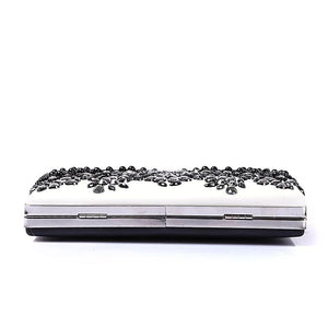 Cross Body B&W Diamond Clutch