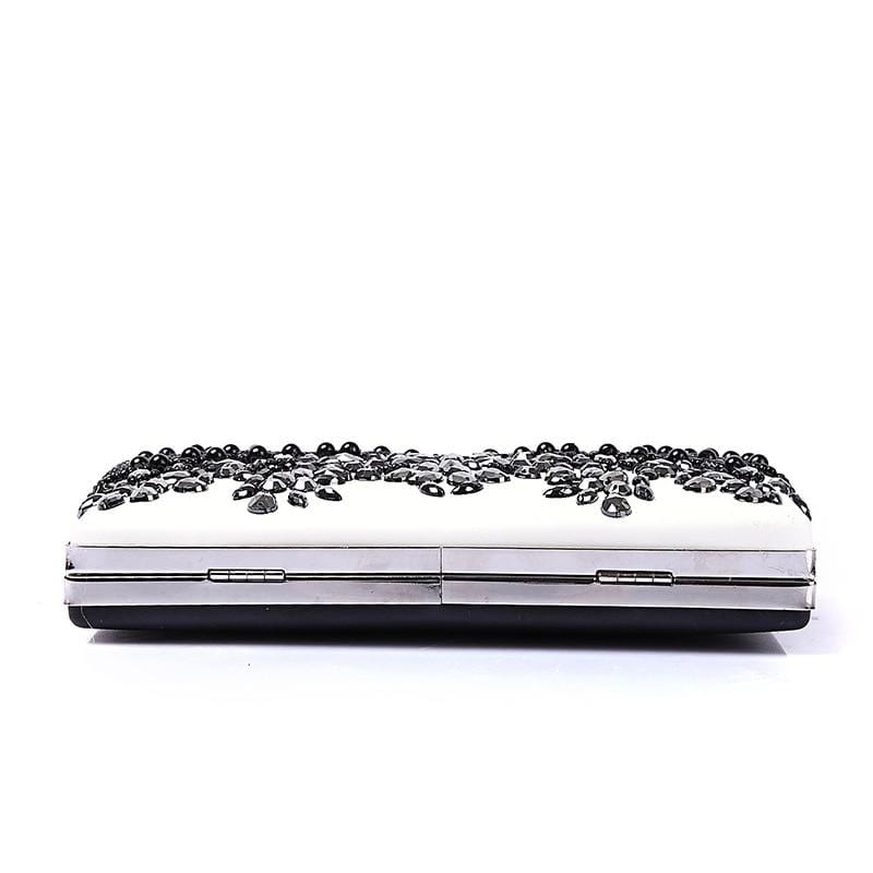Cross Body B&W Diamond Clutch
