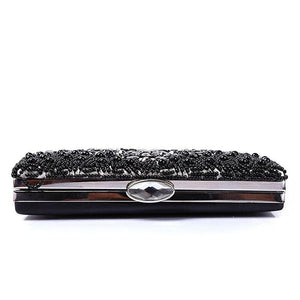 Cross Body B&W Diamond Clutch
