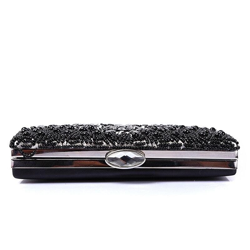 Cross Body B&W Diamond Clutch